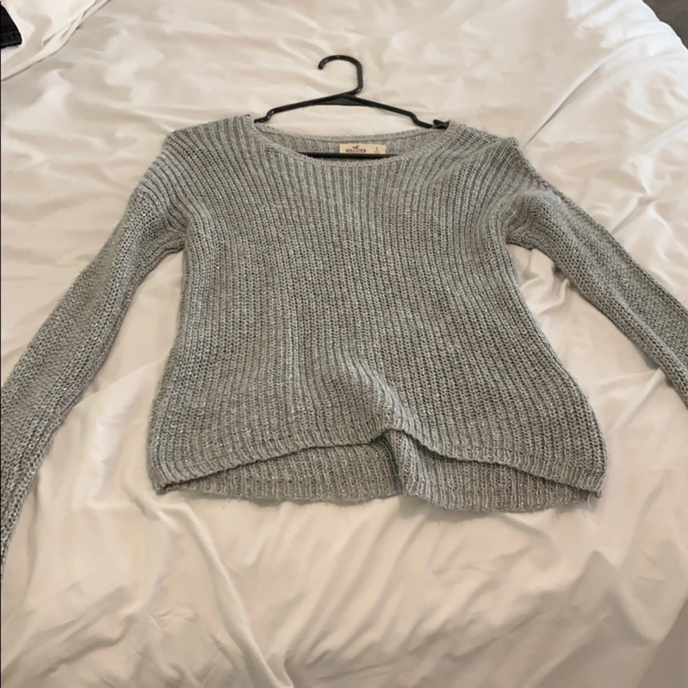 Light grey sparkling sweater